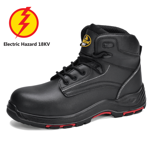 Резиновые рабочие ботинки с защитой от поражения электрическим током с рейтингом Eh 
