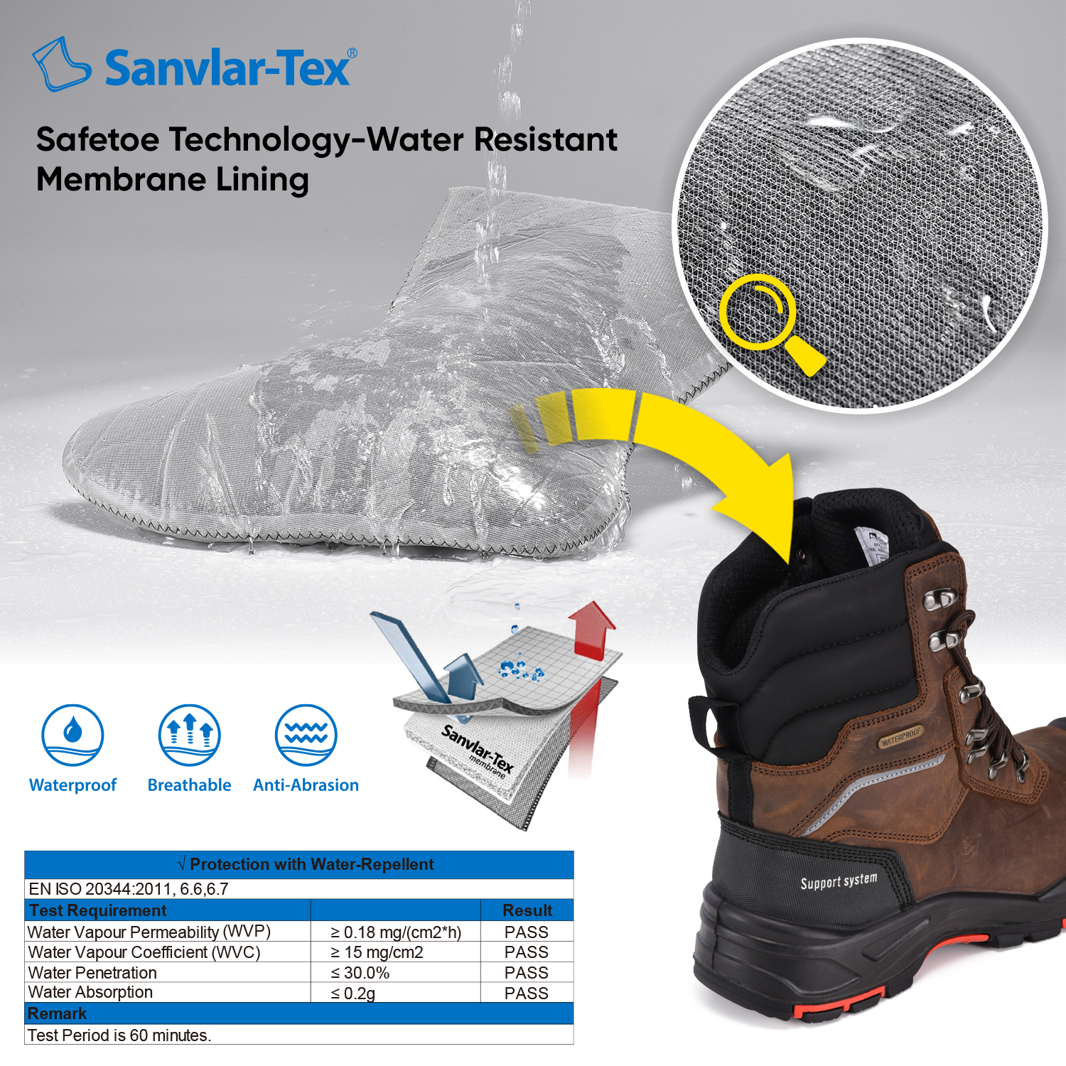H-9552-waterproof safety boots H-9552-Waterproper Safety Boots