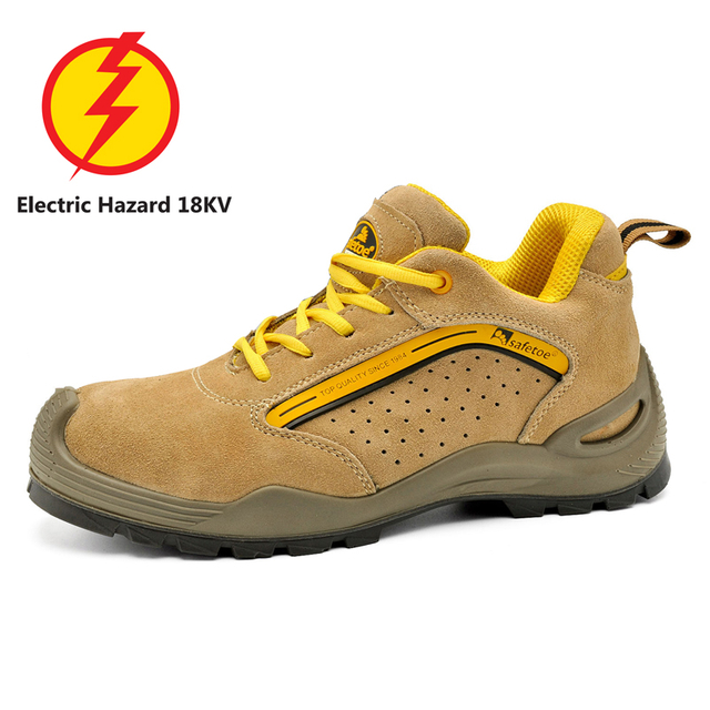Обувь с рейтингом EH Антиэлектрическая изоляционная диэлектрическая защитная обувь для мужчин