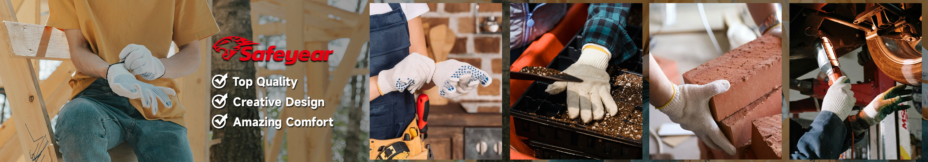 Cotton Work Gloves Хлопковые рабочие перчатки