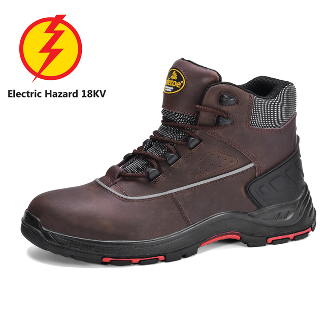 Изолированные диэлектрические электрические рабочие ботинки 18 кВ для зимней изоляции Защитная обувь для снега