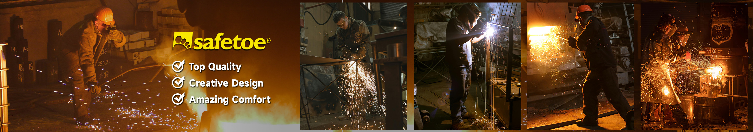 Welding & Foundry & Metal Work Boots Сварка и литейные и металлические рабочие ботинки