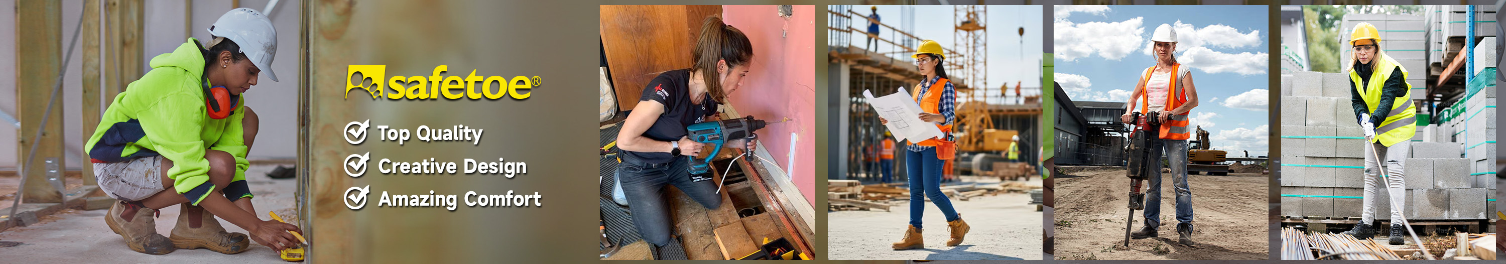 Women Safety Shoes & Work Boots Женские защитные обувь и рабочие ботинки