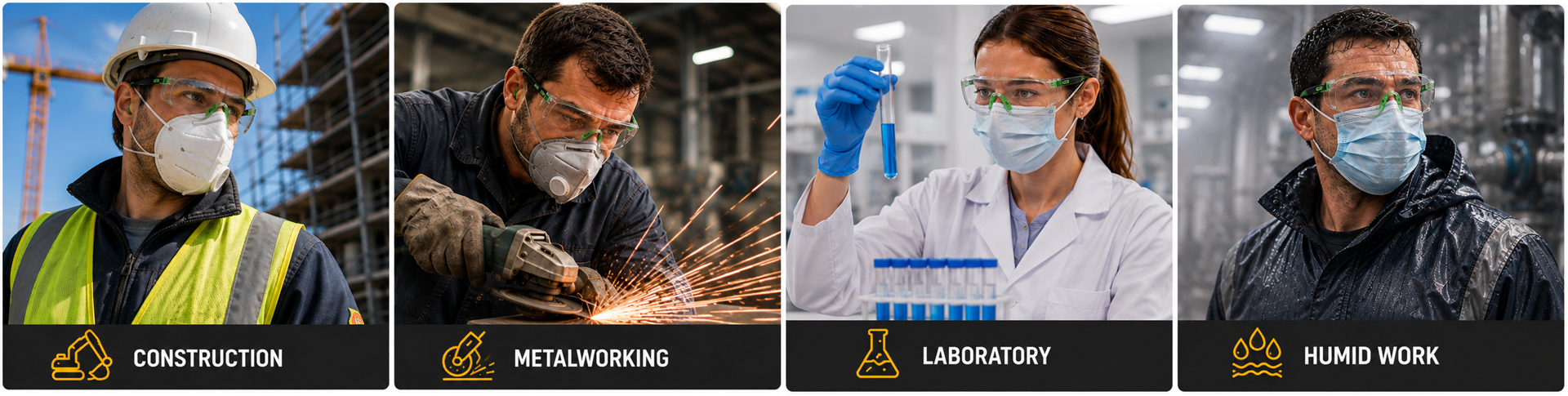 Industrial Anti-Fog Safety Glasses Противозапотевающие защитные очки для промышленных работ.