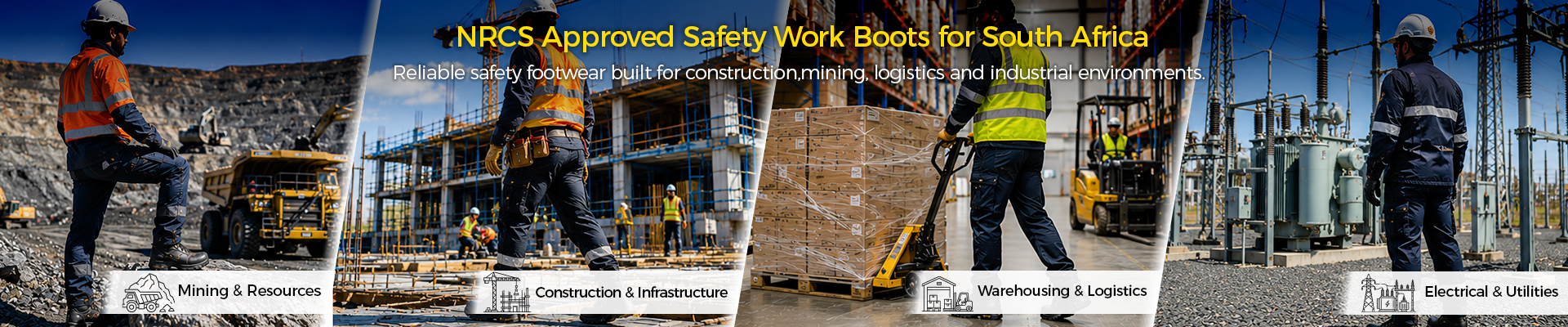 Safetoe NRCS Approved Safety Shoes and Work Boots – South Africa Защитная обувь, одобренная NRCS для Южной Африки