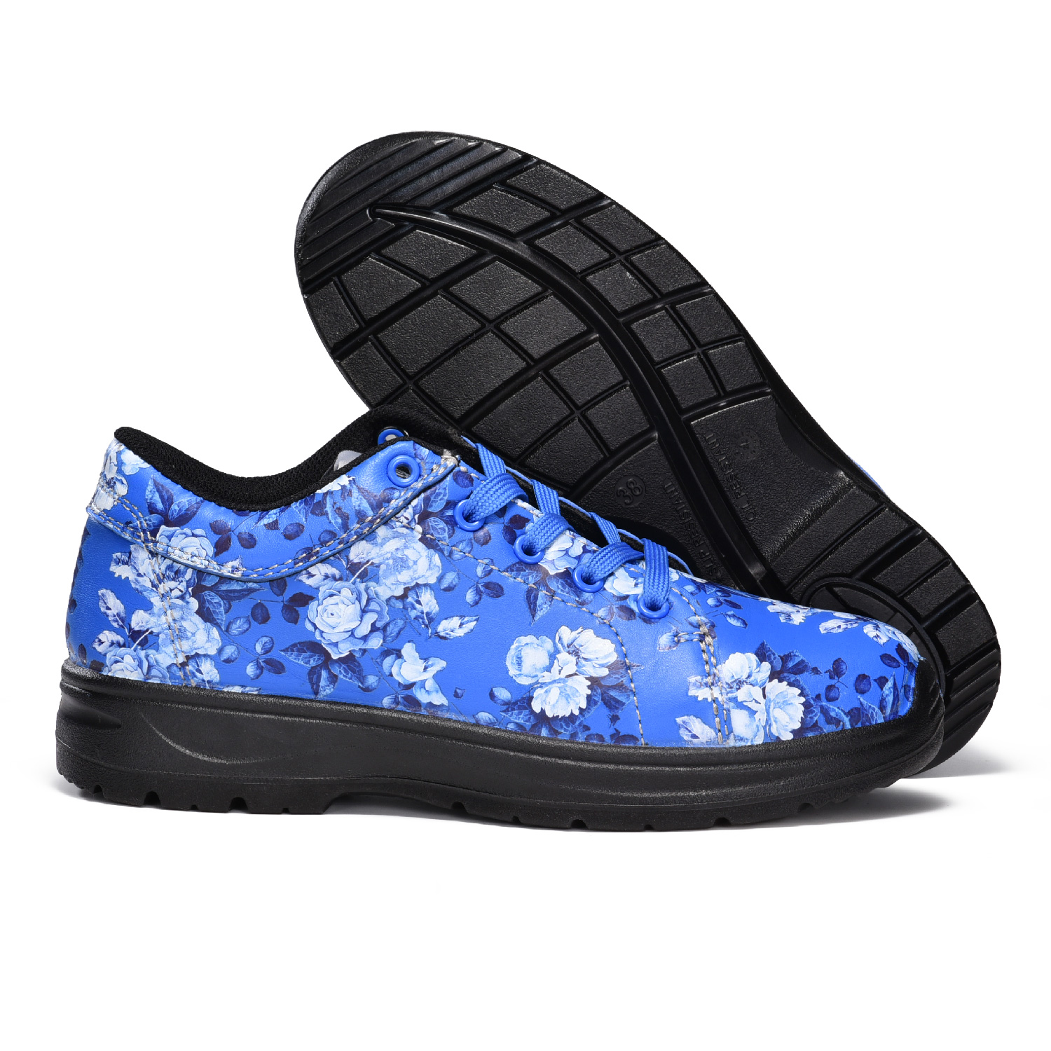 Водонепроницаемая защитная обувь со стальным носком для садового дизайна для женщин L-7526 Синий