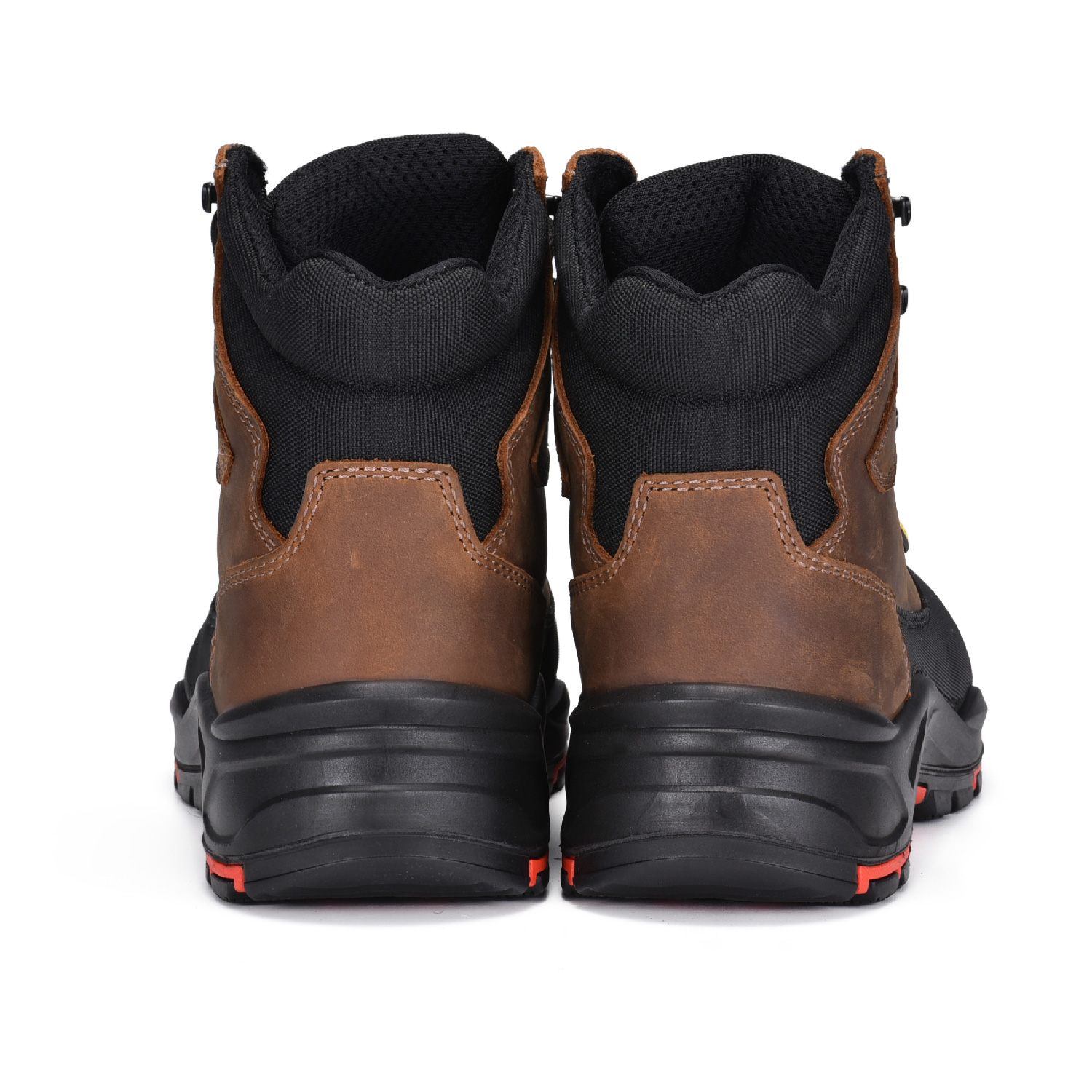Nubuck кожаный скольжение устойчивые самые удобные рабочие ботинки с композитны