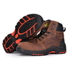 Прочные и защитные коричневые мужские сапоги для безопасности Chukka Work Boots M-8552B