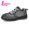 Женская замшевая рабочая обувь со стальным носком с защитой от скольжения L-7508W