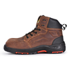 Прочные и защитные коричневые мужские сапоги для безопасности Chukka Work Boots M-8552B