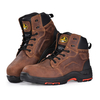 Прочные и защитные коричневые мужские сапоги для безопасности Chukka Work Boots M-8552B