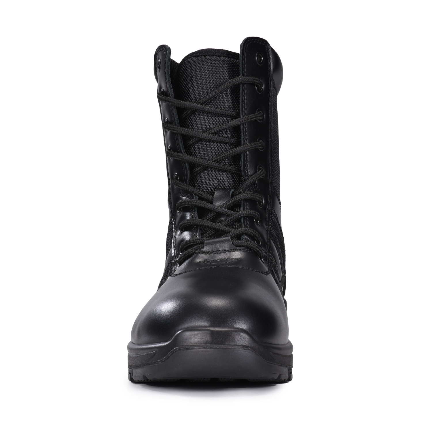 Армейские/военные патрульные черные кожаные армейские ботинки для улицы или безопасности H-9551