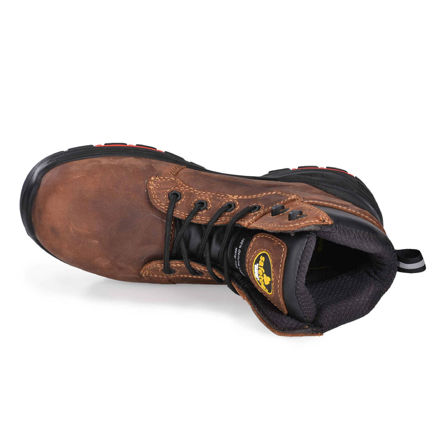 Прочные и защитные коричневые мужские сапоги для безопасности Chukka Work Boots M-8552B