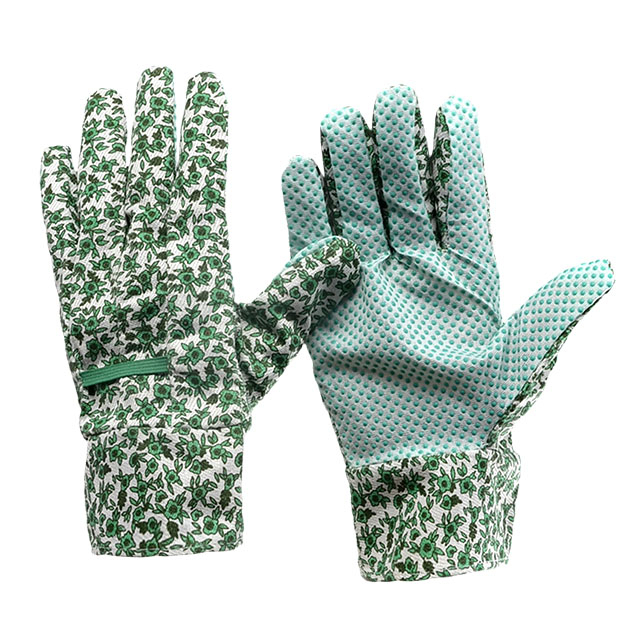 ПВХ пунктирные садовые перчатки FL-5533