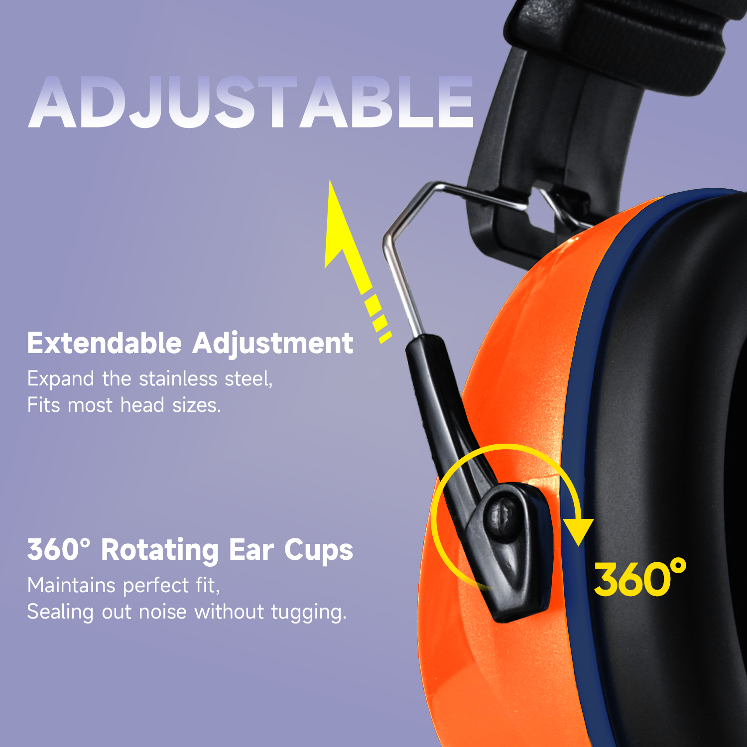 Защита от слуха ABS Защитные ушные муфты готовы к запасу FM-1B Orange