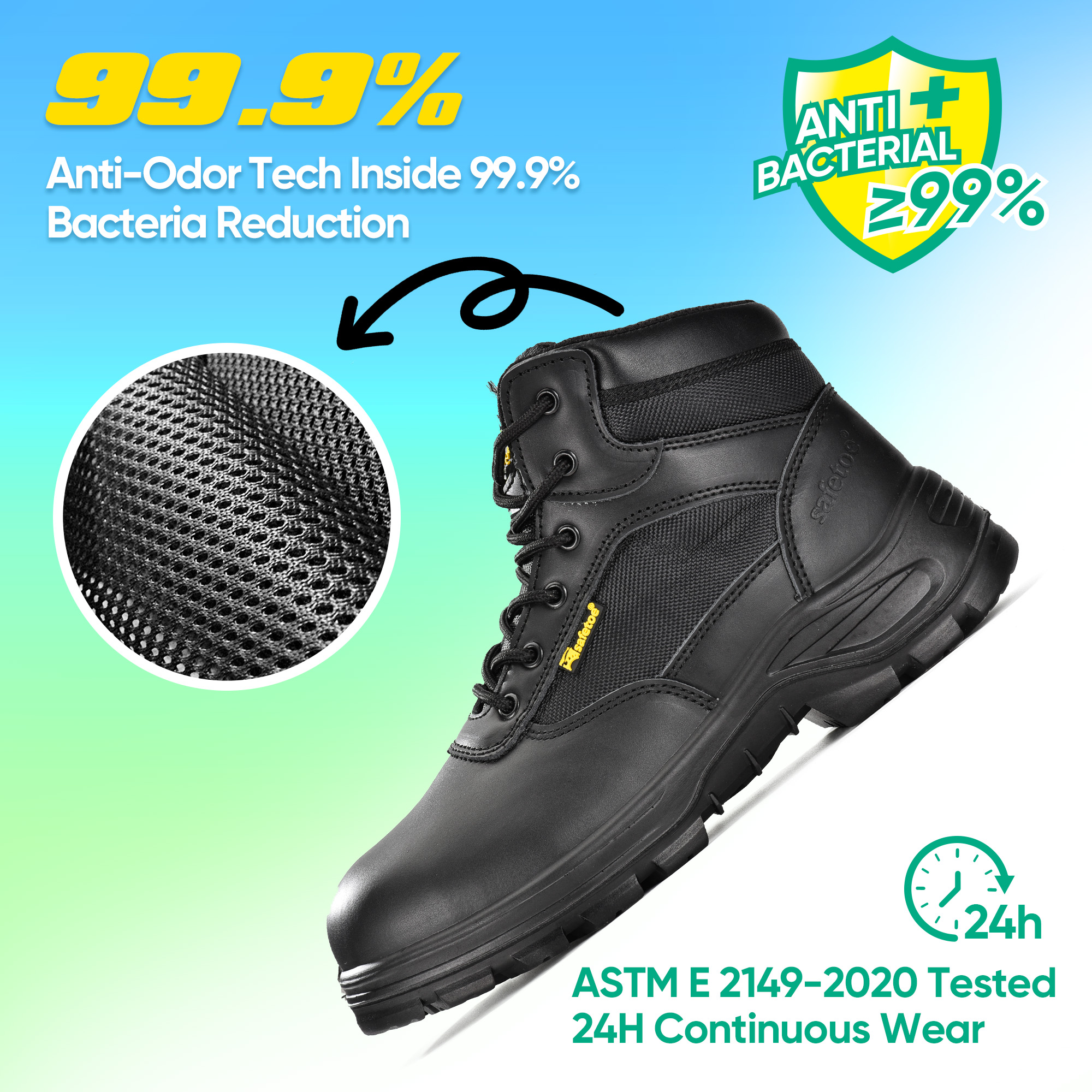 Ботинки рабочие тактического дизайна M-8515 SafeCombat-M