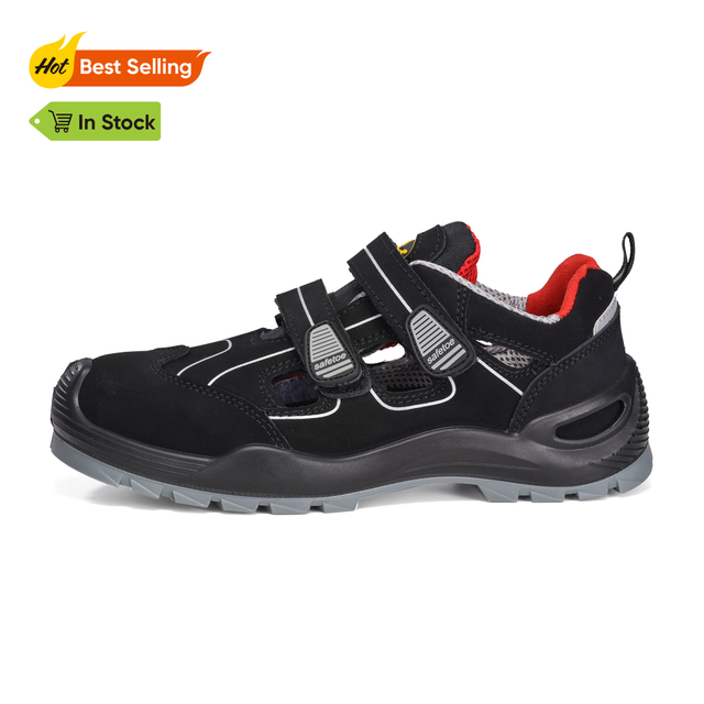 Легкая кожаная защитная сандалии Work Shoe с композитной крышкой S1P L-7518