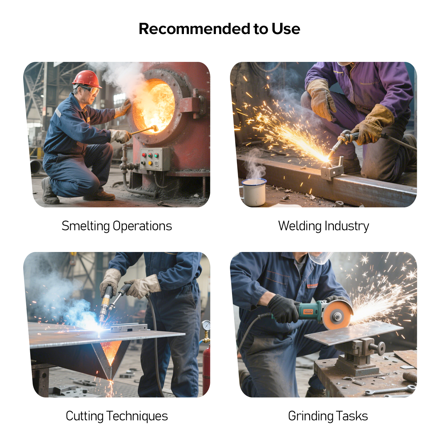 Кожаные рабочие перчатки для сварщиков S-H24 Черные