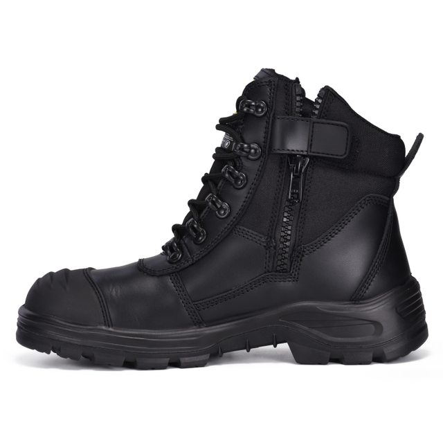 Рабочие ботинки для тяжелых условий работы с композитным носком и водонепроницаемой мембраной M-8577 Черные