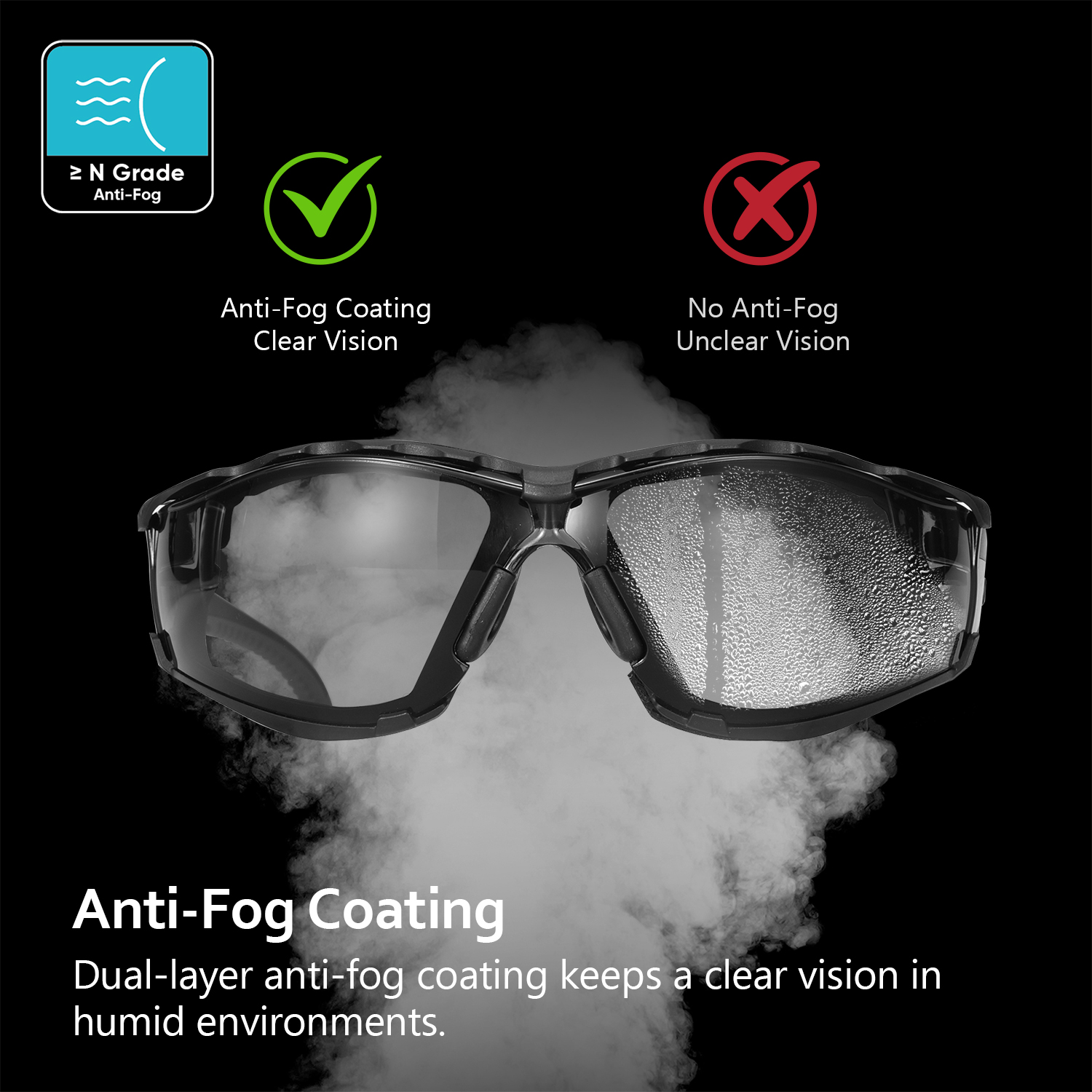 Готовые защитные защитные очки для женщин SG037 Black