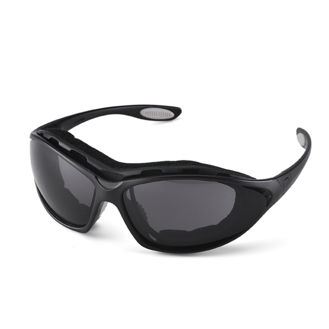 Защитные солнцезащитные очки с черными линзами SG002 Black