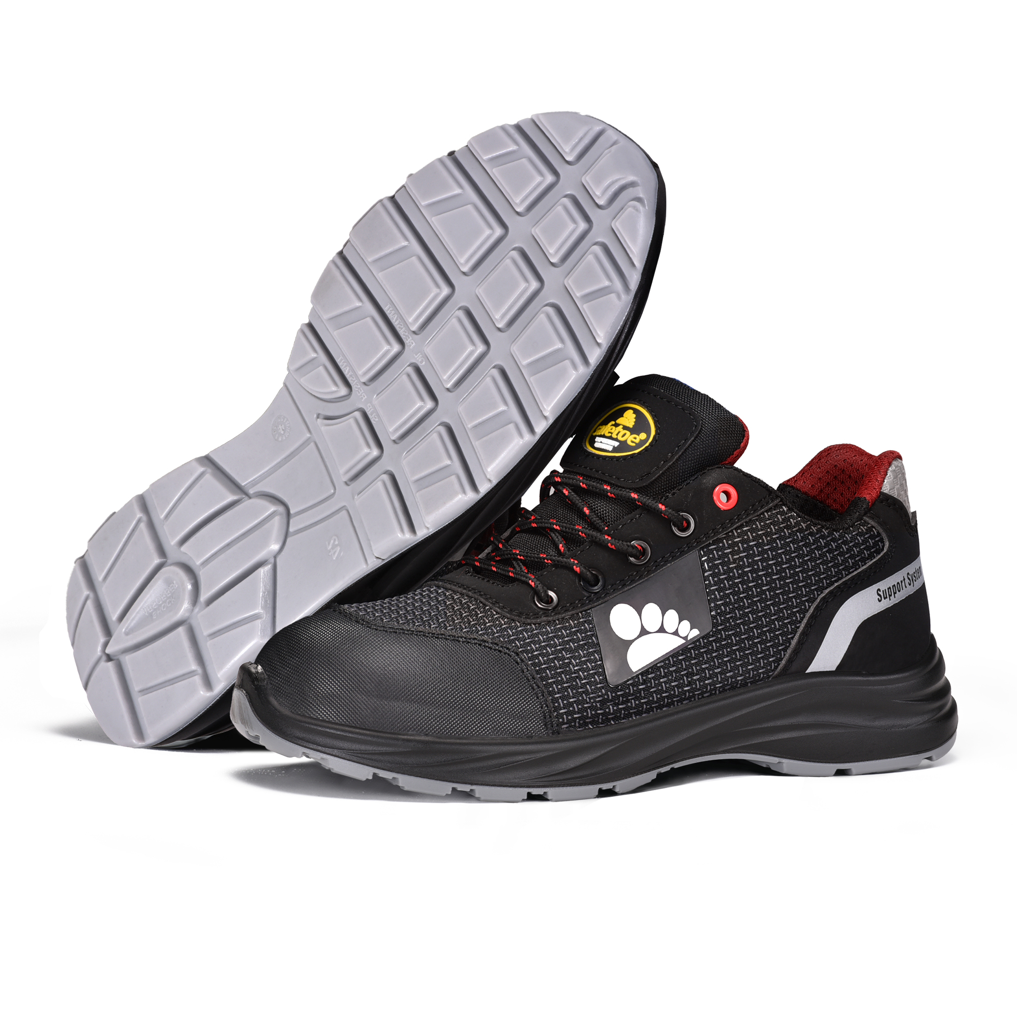 Легкая веса Pu-Tek S1p Safety Safety с композитным носком и кевларской тарелкой L-7512