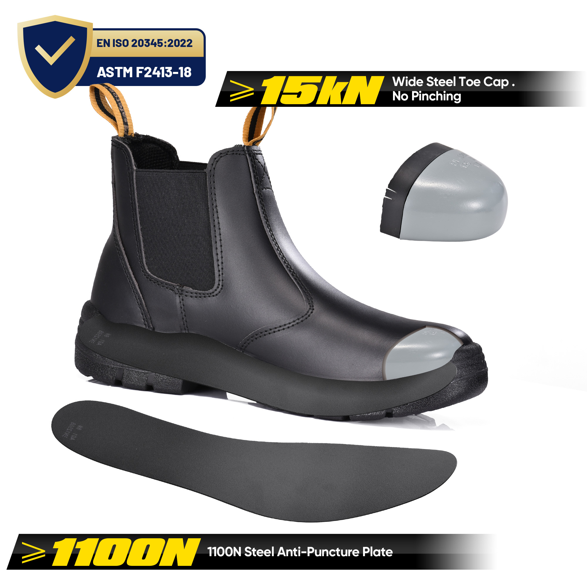 CSA Green Triangle Safety Shoess Work Boots со стальным носком M-8025
