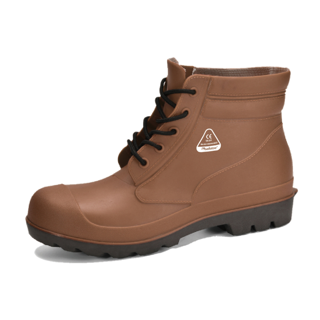 Мужские сапоги с низким дождем W-6050 Brown