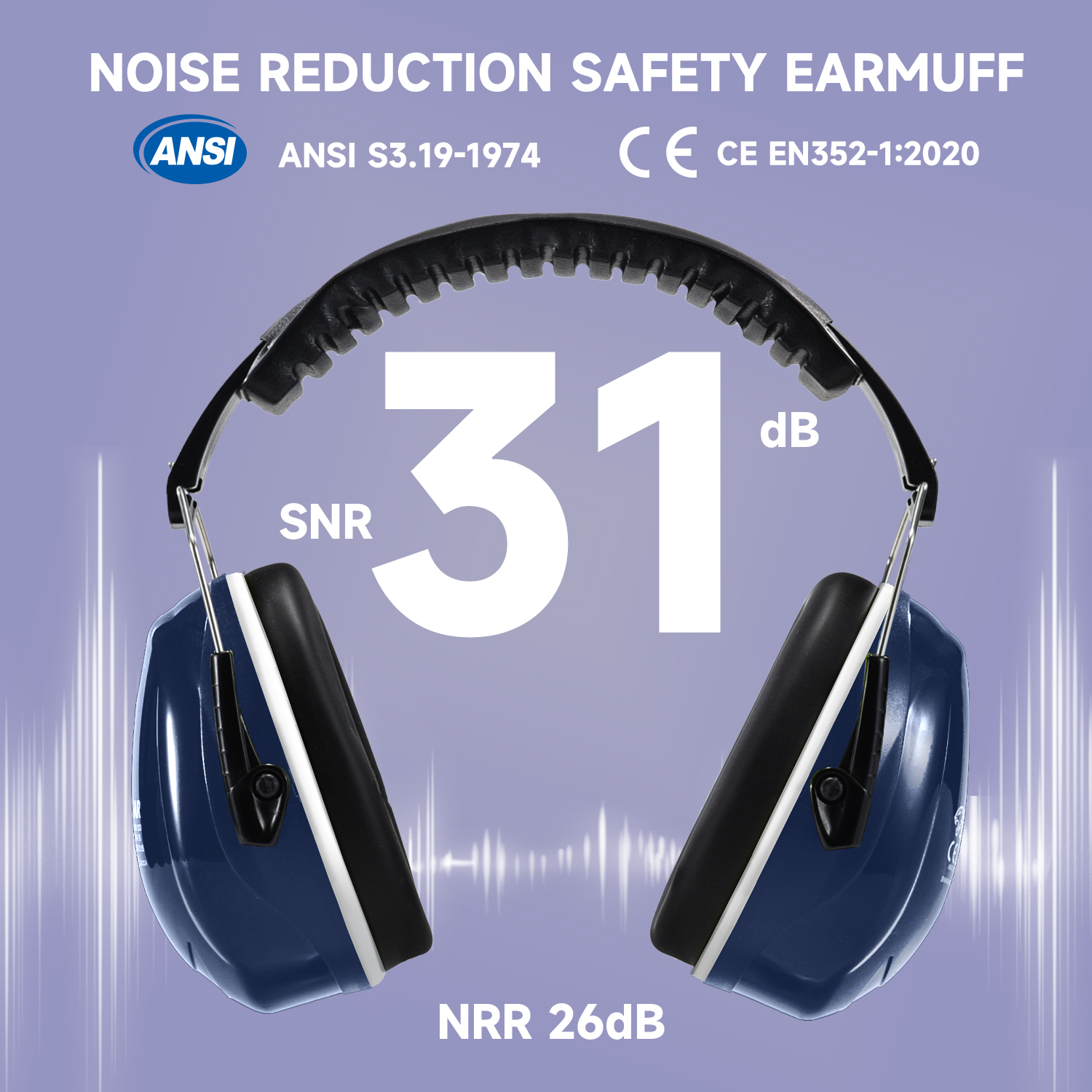 Защита от слуха ABS Защитные ушные муфты готовы к запасу FM-1B Blue