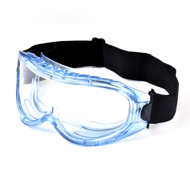 Прочные прозрачные защитные очки SG007 синие