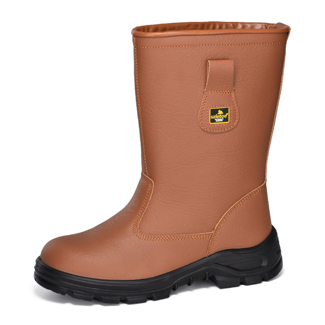 Защитные ботинки Buliders со стальным носком, коричневые защитные ботинки, одобренные CE-H-9430, коричневые