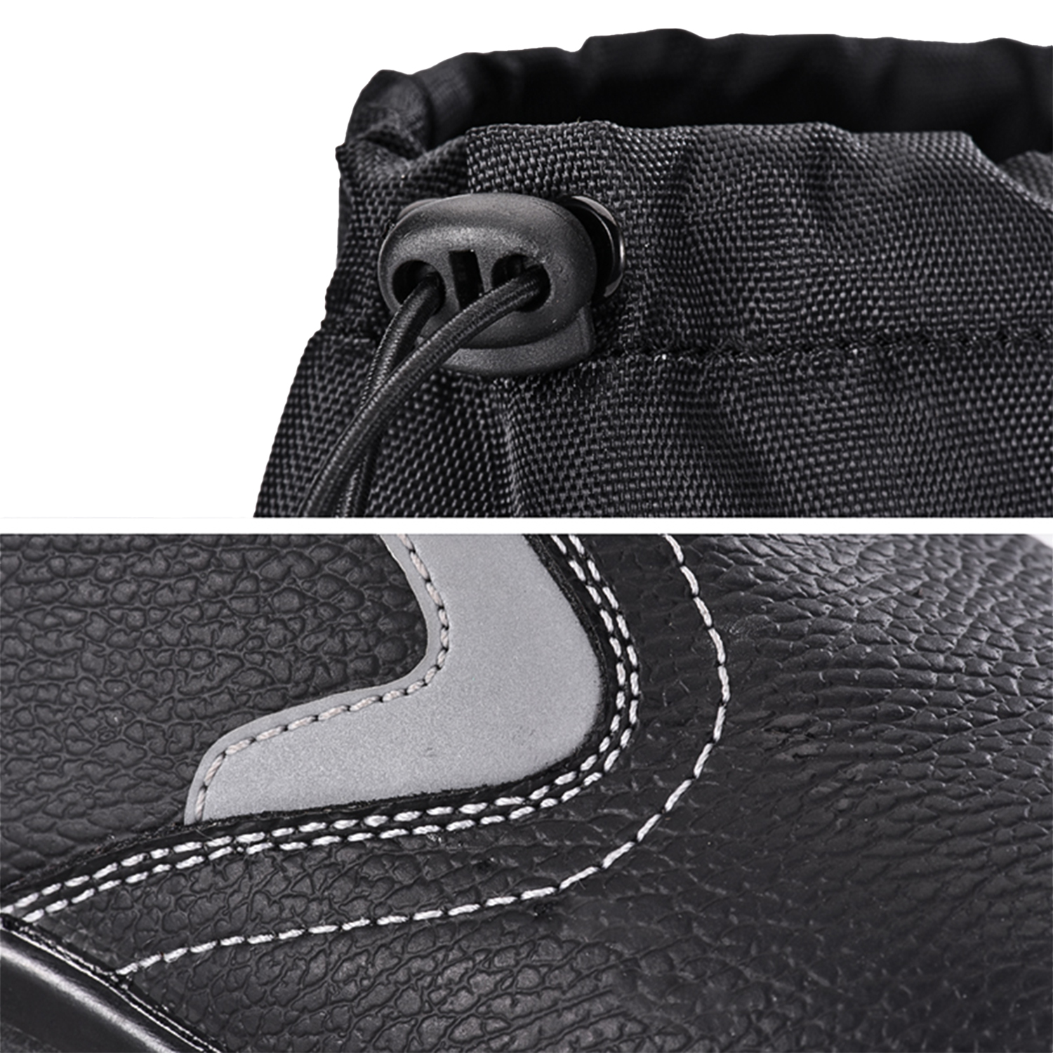 Зимние защитные ботинки без застежки для промышленных условий эксплуатации с теплой меховой подкладкой H-9426 PolarStep