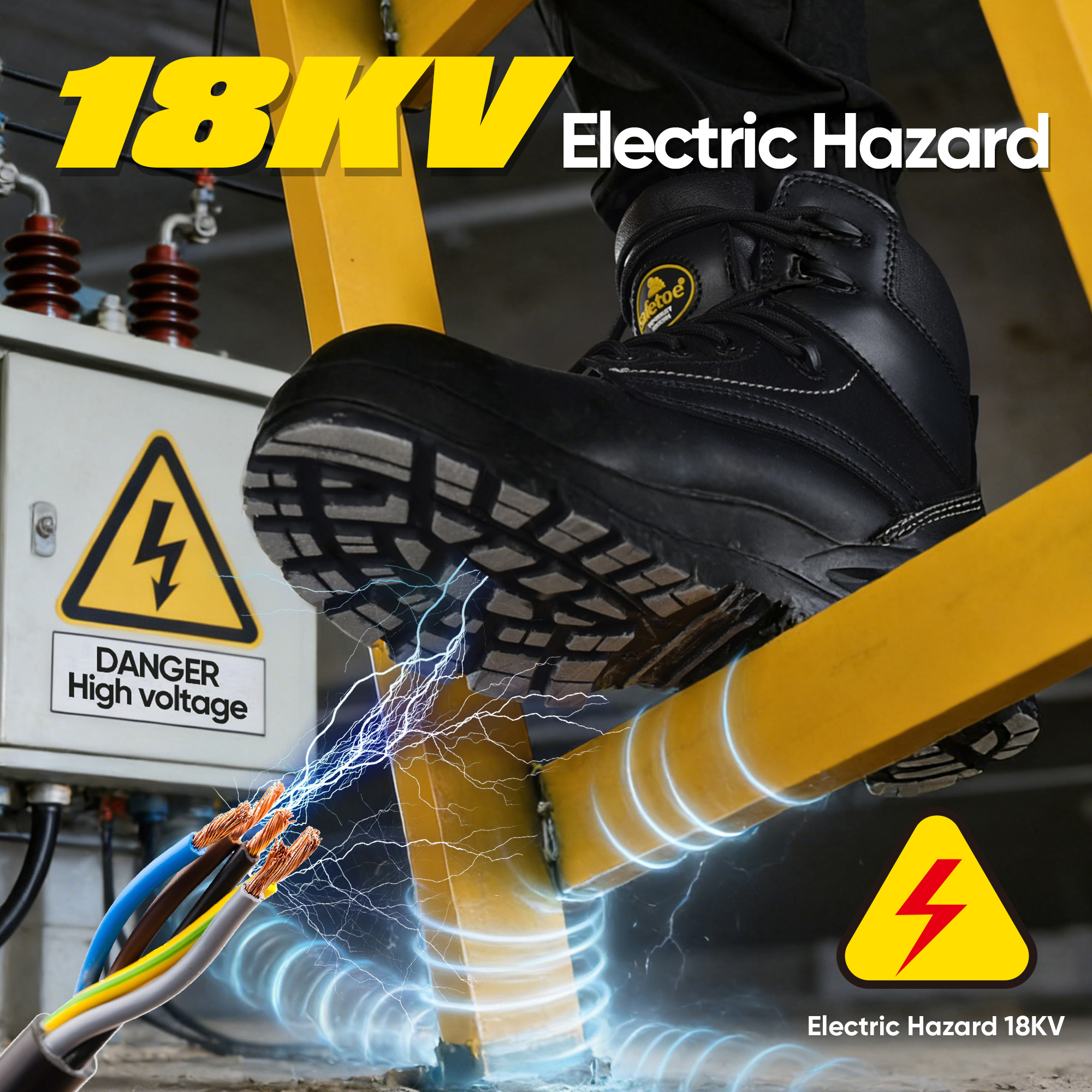 Лучшие рабочие ботинки LG с подошвой с классом электробезопасности EH M-8356RBLG VoltLock