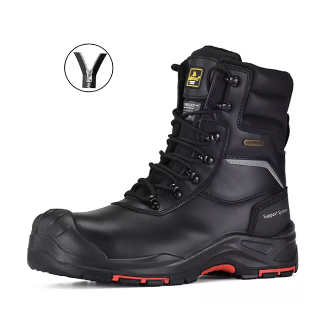 Водостойкие рабочие ботинки нефтяные для мужчин рабочих H-9552 Zip