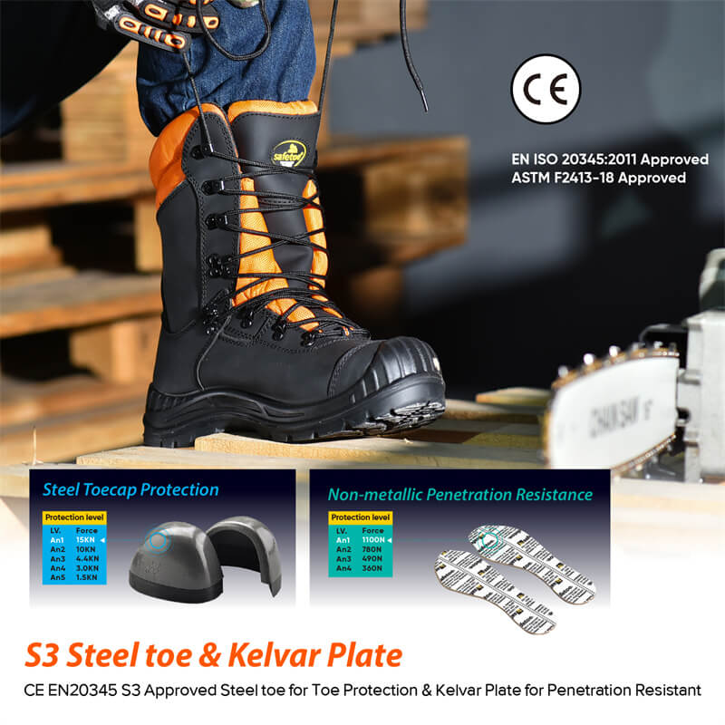 Водонепроницаемые рабочие ботинки в стиле Logger со стальным носком для мужчин LMZ9051088 