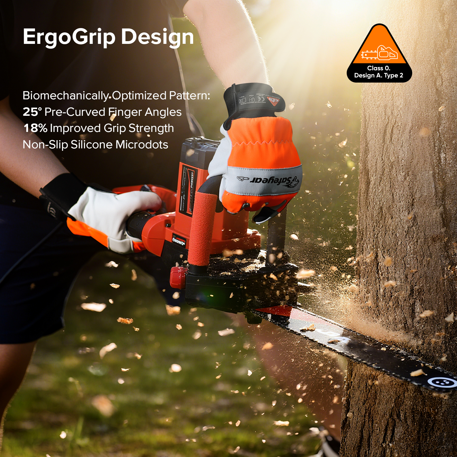 Перчатки для профессиональной лесозаготовки бензопилой | ЕН 11393