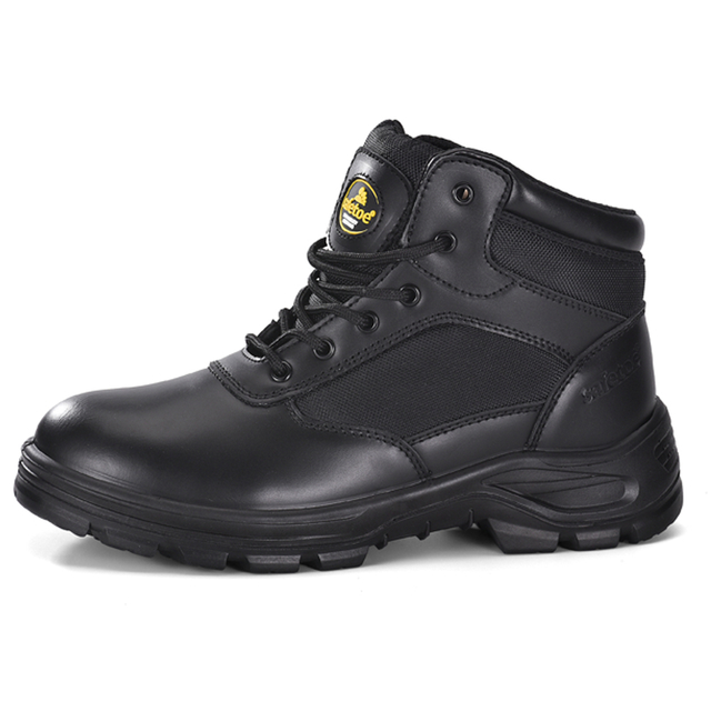 Черные кожаные полицейские ботинки M-8515NS