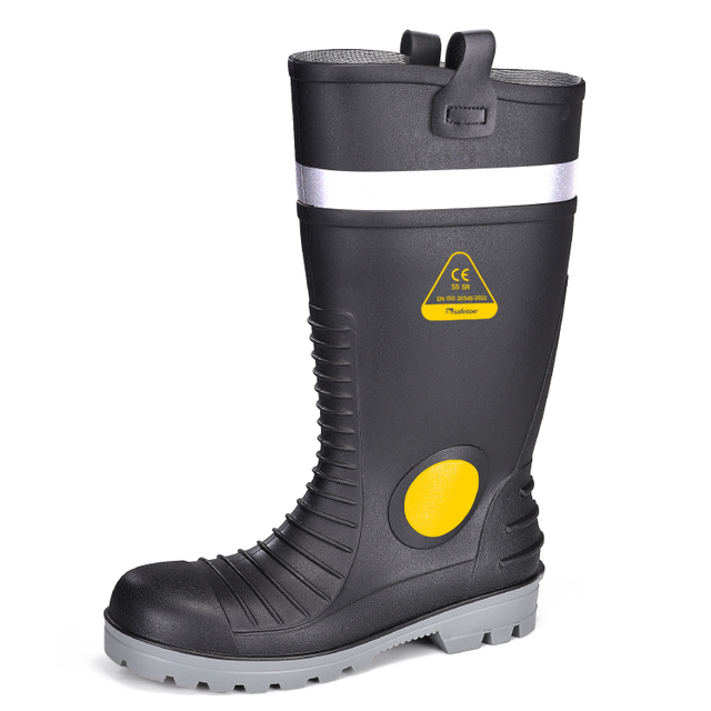 Дождевые ботинки для мужчины водонепроницаемые S5 Steel Toe PVC Boots W-6055 Aqua Guarder