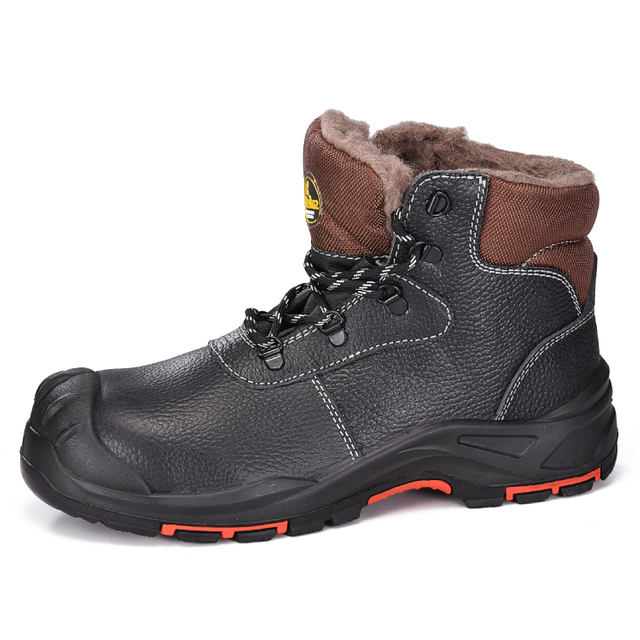 Теплые зимние рабочие ботинки на меху со стальным носком M-8551