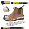Мужская кожаная безопасность Chelsea Композитный носок на ногах на лодыжке сапоги M-8025NB OC