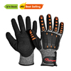 Устойчивые к порезам механические рабочие перчатки TPR9004 Оранжевые
