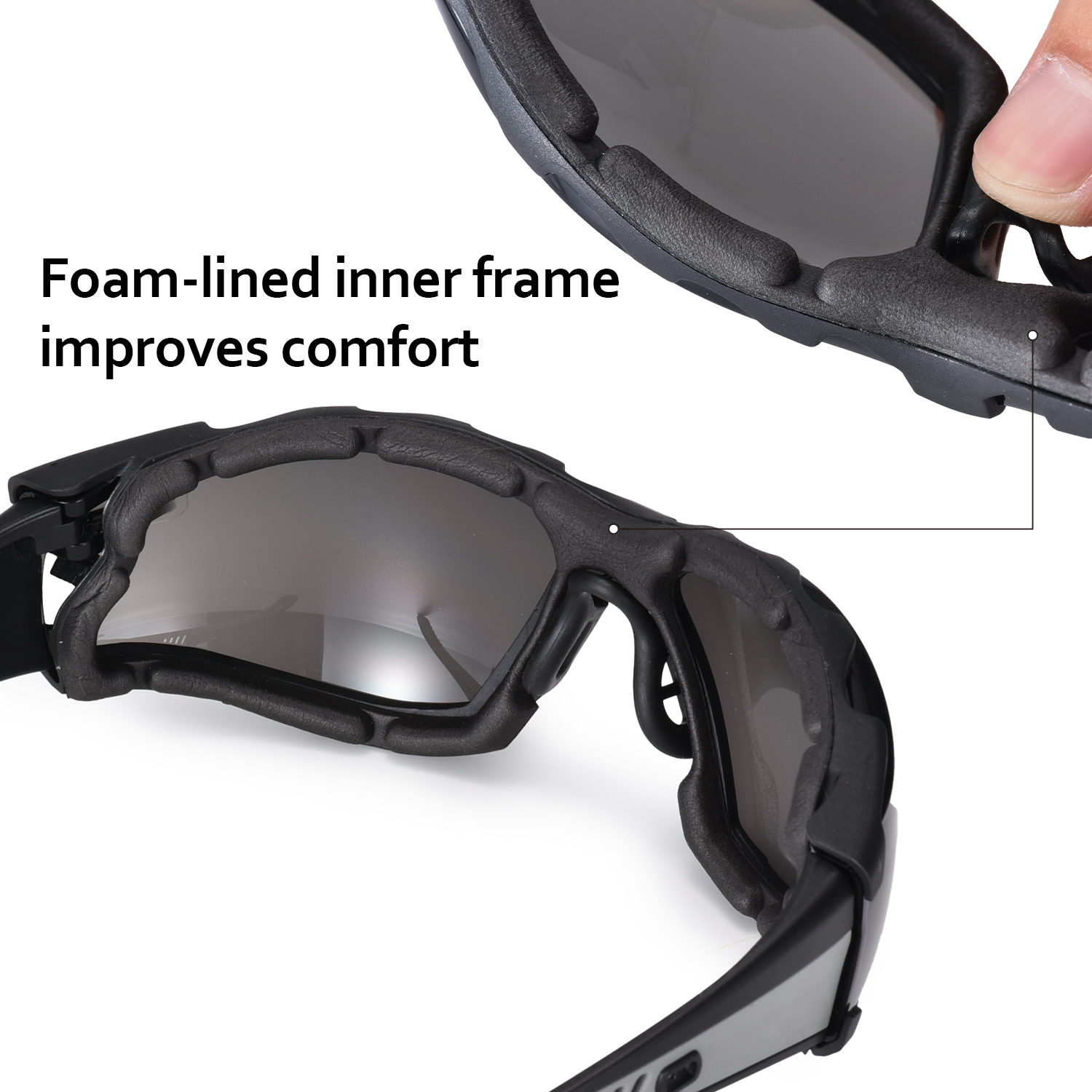 Готовые защитные защитные очки для женщин SG037 Black