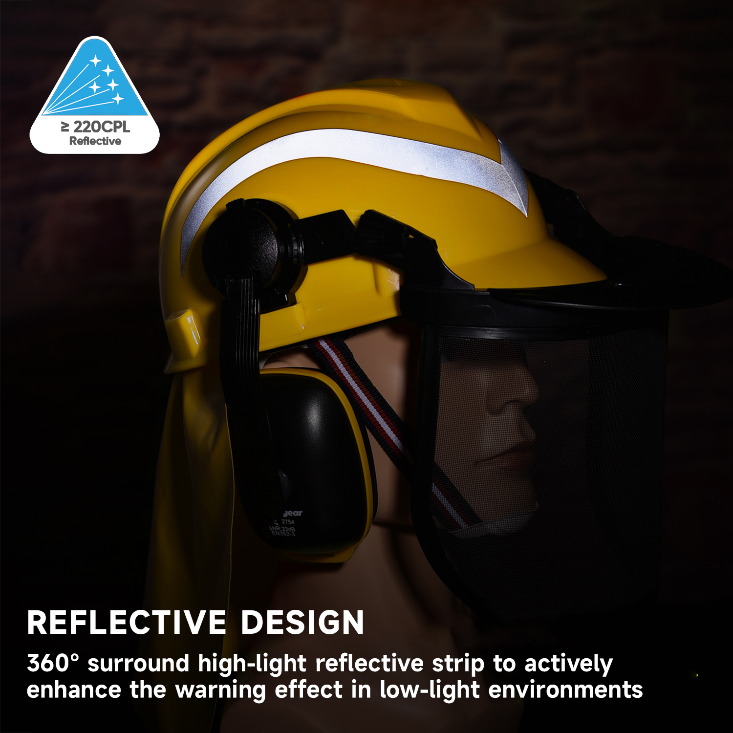 Защитные шлемы защиты лица M-5009 Желтый