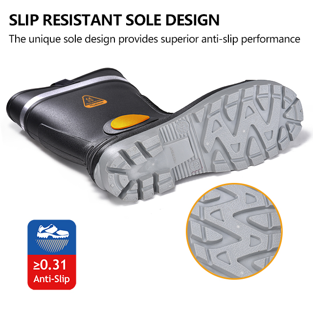 S5 Steel Toe PVC Boots Waterpronation W-6055 Aqua Guarder