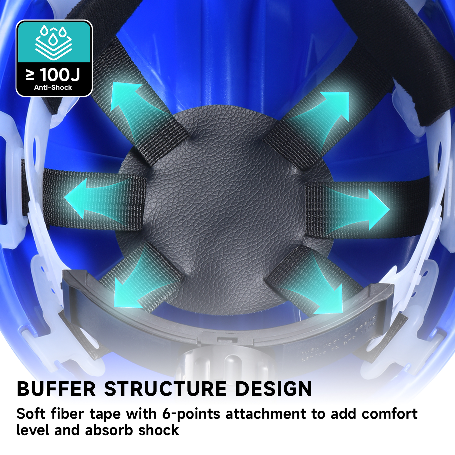 Синий рефлексивный тип защитный шлем W-036 Blue