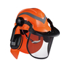 Готовые стоковые лесные каски с защитной маской M-5009 Orange