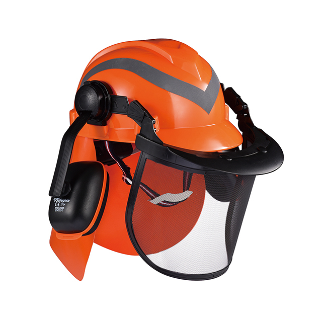 Лесные шлемы с защитной маской M-5009 Оранжевый