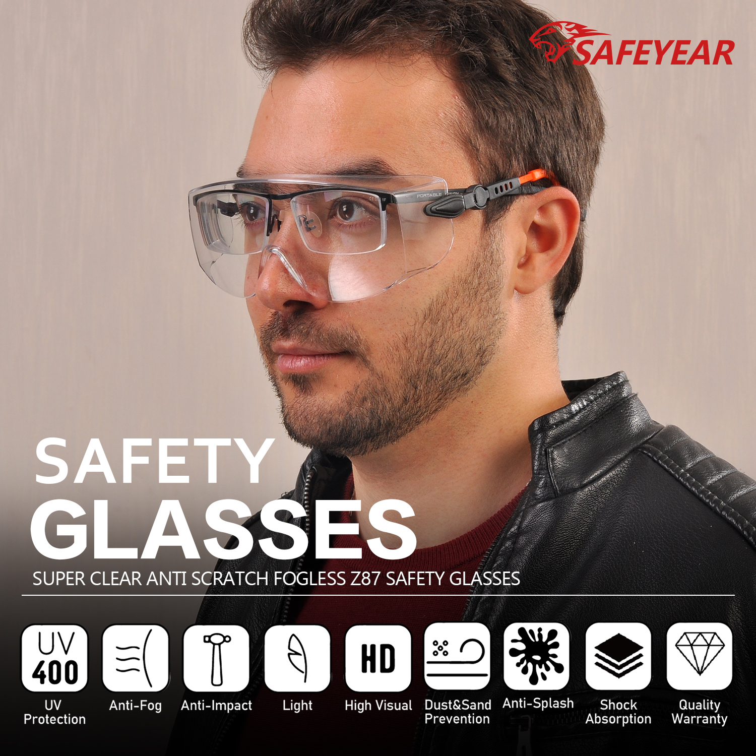 Над очками рабочие безопасности Goggles SG009