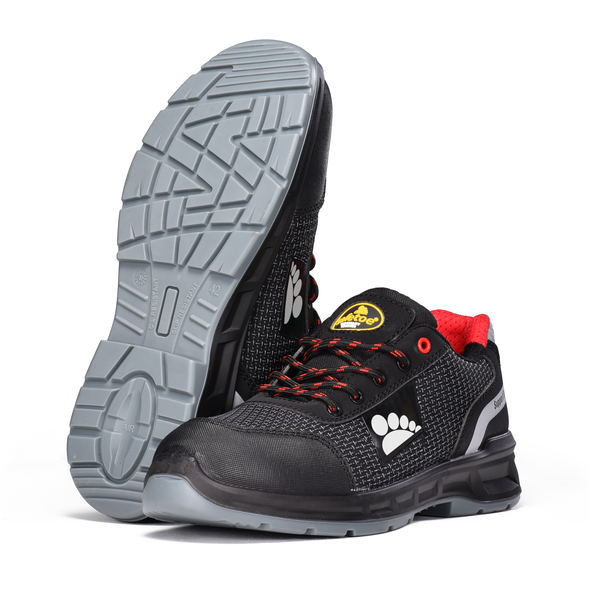 Легкая веса Pu-Tek S1p Safety Safety с композитным носком и кевларской тарелкой L-7512