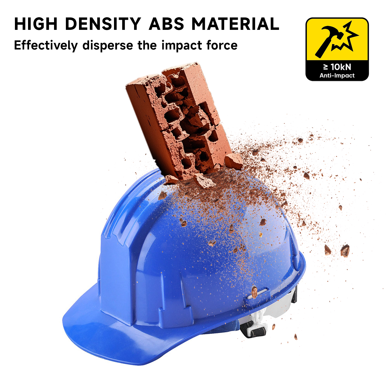 Строительный и дорожный шлем W-001 Blue